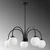 Opviq Luster Sferis-13935, 70cm, IP20, Crno-beli