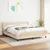 vidaXL vidaXL Box spring postelja z vzmetnico krem 180x200 cm blago, (20896612)