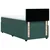 Vidaxl Box spring postelja z vzmetnico temno zelena 80x200 cm žamet