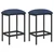 vidaXL Barski stol 2 pcs Modra 40 x 32 x 64 cm Inženirski les