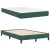 Vidaxl Postelja boxspring z vzmetnico Temno zelena 120 x 190 cm Žamet