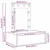 Vidaxl Toaletna mizica Rjava 60 x 40 x 70 cm Konstruiran les