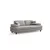 Atelier del Sofa Trosed na razvlačenje Nice, 225x75x100cm, Sivi