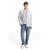 TOM TAILOR DENIM Srajca svetlo siva/črna