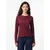 PIECES Majica bordo