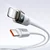 Mcdodo MCDODO USB-C KABEL ZA HITRO POLNJENJE ZA IPHONE LIGHTNING 36W 1M LED BELA