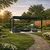 Bioklimatska pergola Ancora — Ročni/3 x 5 m/Bela/Stenska