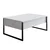 Hanah Home Set TV Komoda i klub sto Belo-Crni