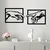 Wallity Set zidnih dekoracija Hands, 36x49 cm, 1.5 mm, 2 komada, Crna