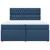 vidaXL vidaXL Box spring postelja z vzmetnico modra 200x200 cm blago, (21310443)