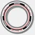 WINMAU/Advance White & Red Dartboard Surround/4453