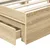 Krevet s od storage Sonoma hrast 180 x 200 cm Konstruirano drvo