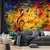 Tapeta barvne glasbene note na lesu - 245x165