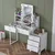 Hanah Home toaletni sto BJ152 sa ogledalom, 120 cm, beli