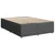 Vidaxl Box spring postelja z vzmetnico temno siva 160x200 cm blago