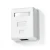 Nedis Network Wall Box | Na steni | 1 vrata | UTP CAT6 | Naravnost | Ženska | Pozlačeno | ABS | Bela | Škatla