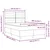 Vidaxl LED Box Spring Postelja Temno rjava 140 x 200 cm blago