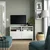 BESTA TV stalaža s vratima, bela/Smeviken/Kabbarp bela, 120x42x74 cm