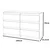 shumee HIT Predalnik s 6 predali 100 cm mat siv/starinski slog