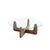 Hanah Home klub sto Kare, 80 cm, orah