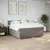 Vidaxl Box spring postelja z vzmetnico taupe 180x200 cm blago