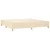 Vidaxl Box spring postelja z vzmetnico krem 200x200 cm blago