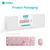 Combo mis i tastatura Coteci 84021 pink