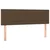 Vidaxl Box spring postelja z vzmetnico temno rjava 140x200 cm blago