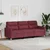Vidaxl Trosed vinsko rdeč 180 cm blago