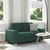 Vidaxl Dvosed temno zelen 160x77x82 cm blago