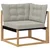 Set vanjskih sofa s jastukom 10 pcs Bijela i svjetlosiva