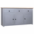 Komoda od masivne borovine siva 135x40x80 cm asortiman Panama