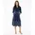 Mexx Ženska suknja MF007401461W, Midi, Teget