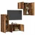 TV ormar Zidne 4 pcs Staro drvo Konstruirano drvo