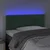 LED uzglavlje tamnozeleno 100x5x78/88 cm baršunasto