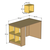 Hanah Home Radni sto Box 845HCT3805