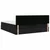 Otomanski krevet s madracem i LED crni 180x200cm od tkanine