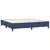 Vidaxl Box spring postelja z vzmetnico LED modra 200x200 cm blago
