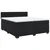 Vidaxl Box spring postelja z vzmetnico črna 200x200 cm žamet