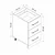 Hanah Home kuhinjski element Minar 4157, 45 cm, beli