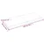 Zidna polica svjetlosmeđa 140x60x(2-4) cm obrađena hrastovina