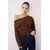 Trendyol Milla ženska bluza Twoaw26Bz00138, Braon-Dark Brown