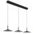 Globo 15635S-3 - LED luster na sajli LAMPONE LED/24W/230V 4000K crna