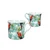 KOMPLET 4 SKODELIC TROPICS PORCELANSKIH SKODELIC ZA KAVO IN ČAJ
