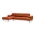 Atelier del Sofa Ugaona garnitura Mustang Narandžasta