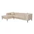ATELIER DEL SOFA Ugaona garnitura Como Eco Left Beige Black