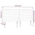 LED uzglavlje crno 160x5x118/128 cm od tkanine