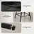 Homestar Set barskih stolov 2 kosa 49x52x88 cm siva