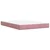 Vidaxl Box spring postelja z vzmetnico roza 140x190 cm žamet