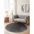 Siva okrogla preproga o 120 cm Gloria Cavallo – Hanse Home